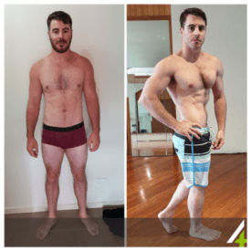 Chris achieved a great body recomposition